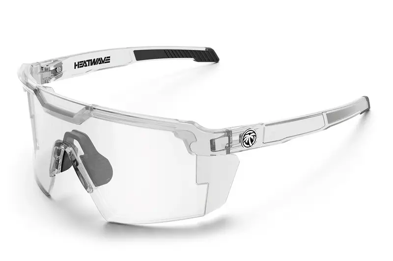 Future Tech Sunglasses: VAPOR CLEAR Frame Photochromic Lens Z87+