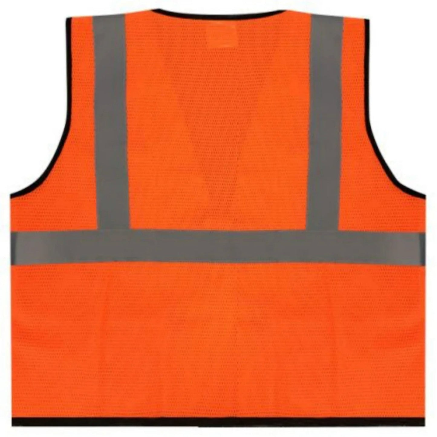 Safety Main 05EAMO Economy Vest, Class 2, All Mesh, Hi-Vis Orange, Pack of 3